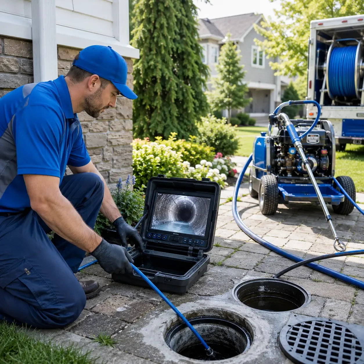 Outdoor drain cleaning professionals serving Villa Ridge, IL