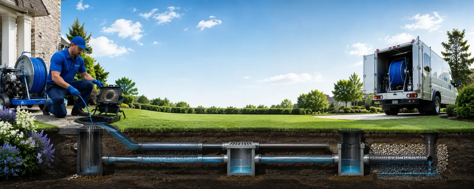 Outdoor drain cleaning information for Villa Ridge, IL